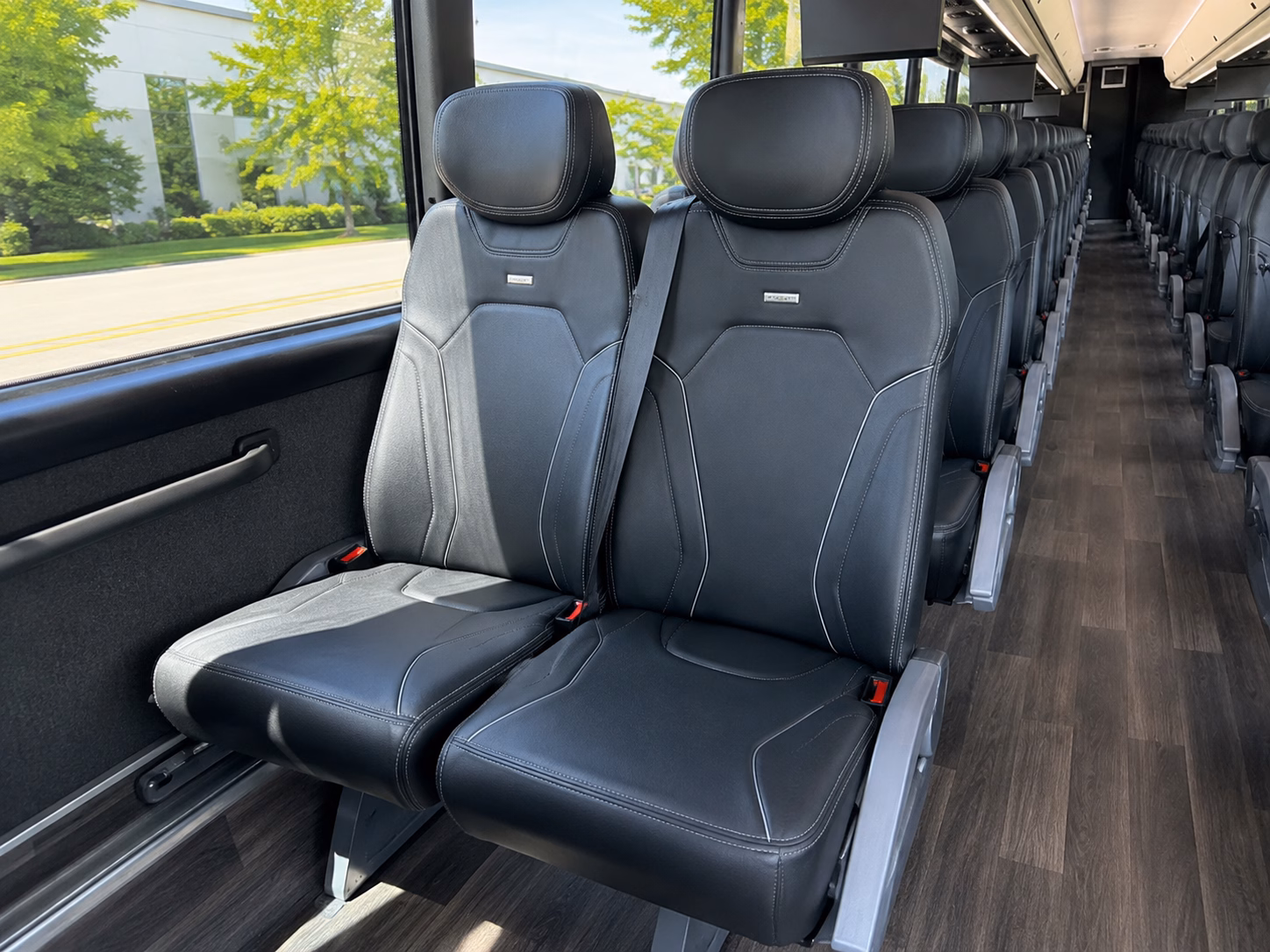 bridgeport charter bus services interior